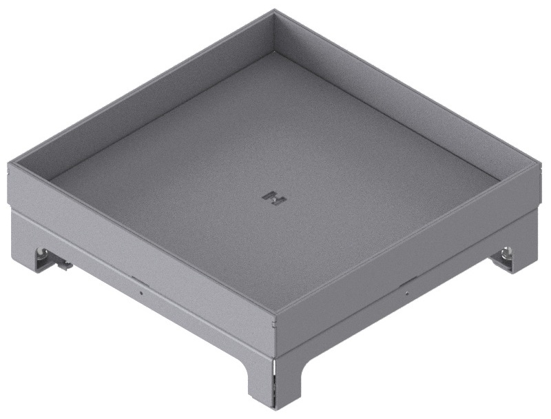 Produktbild UBD 264 305  -  Unterflur-Bodendose UBD 260 inkl. Blinddeckel mit Kante, geschlossen, und 30mm Vertiefung